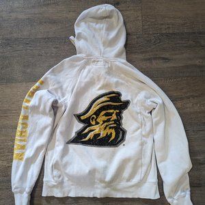 Appalachian State Women's Bedazzled Jeweled Bling Zip Hoodie Sweater Small